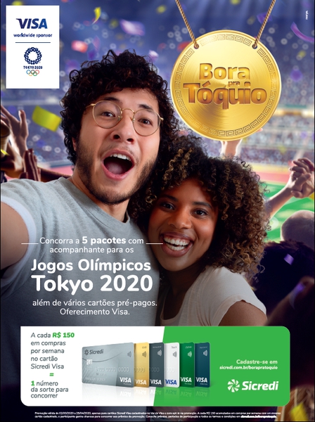 Promoção da Visa Sicredi no Jogos Olímpicos Tokyo 2020